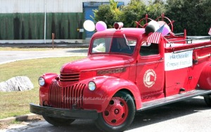 From the parade: a fire truck from way back when that still runs!